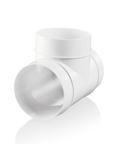 Trójnik Okrągły Fi 100 mm, Biały