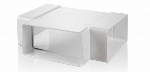 Trójnik Płaski 110X55 mm, Biały