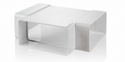 Trójnik Płaski 204X60 mm, Biały