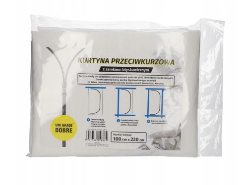 11-2957A KURTYNA PRZECIWPYŁOWA 100X220CM BLUE DOLPHIN