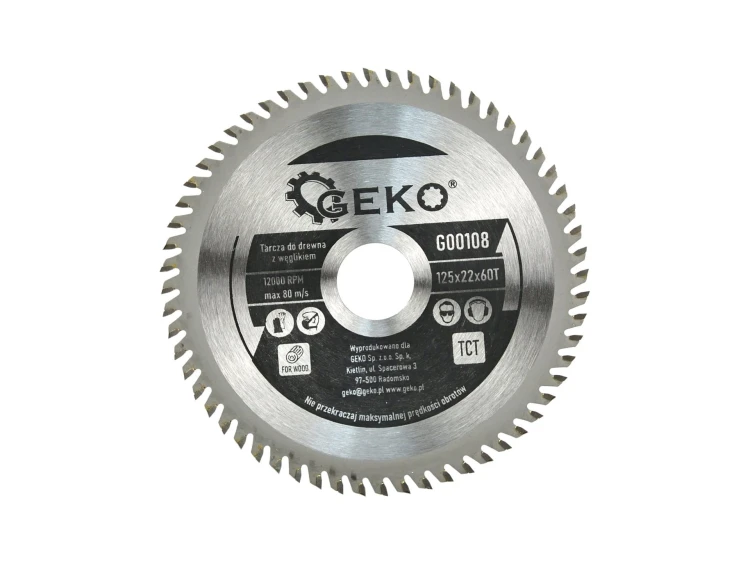 G00108 TARCZA DO DREWNA 125X22X60T GEKO G00108