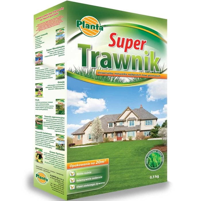 6736487 TRAWA GAZONOWA PLANTA SUPER TRAWNIK 0,5 KG
