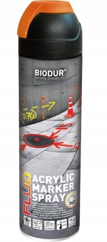 Biodur Fluo Marker Pomarańczowy Geodezyjny