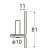 83012 DMX C 10/11 UCHWYT C 11X81X3,0 (DUPLEX) DOMAX