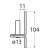 83032 DMX C 13/11 UCHWYT C 11X104X4,0 (DUPLEX) DOMAX