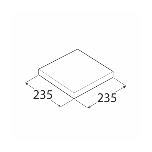 65057 DMX FS 24/24 PÓŁKA DS 235X235 (MALOWANY) DOMAX