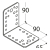 10-1027D DMX KL 4 KĄTOWNIK 90X90X65X2,5 (ZN) DOMAX