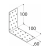 10-1054D DMX KM 11 KĄTOWNIK 100X100X60X2,0 (ZN) DOMAX