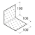 10-1056D DMX KM 13 KĄTOWNIK 100X100X100X2,0 (ZN) DOMAX