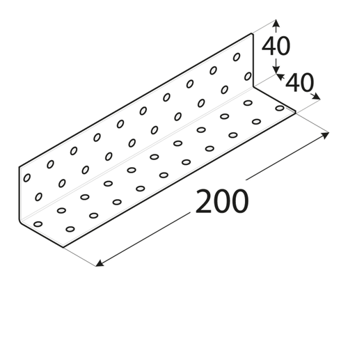 10-1056C DMX KM 15 KĄTOWNIK 40X40X200X2,0 (ZN) DOMAX