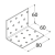 10-1049D DMX KM 5 KĄTOWNIK 60X60X80X2,0 (ZN) DOMAX
