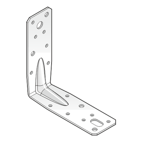 4029DMX DMX KP 9 KĄTOWNIK Z PRZETŁOCZENIEM 128,5X128,5X45X2,5 (ZN) DOMAX