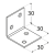 10-1016D DMX KS 1 KĄTOWNIK 30X30X30X1,5 (CYNK GALW.) DOMAX