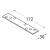 10-9787 DMX LG 1 ŁĄCZNIK 172X30X3,0 (CYNK GALW.) DOMAX