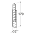 10-1067D DMX LK 2 ŁĄCZNIK 170X32X100X2,0 P (ZN) DOMAX