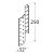 10-1065D DMX LK 5 ŁĄCZNIK 250X32X180X2,0 L (ZN) DOMAX