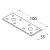 10-1115D DMX LP 1 ŁĄCZNIK 100X35X2,5 (ZN) DOMAX