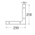 10-1199D DMX NA 3 NAROŻNIK 250X250X30X3,0 (CYNK GALW.) DOMAX