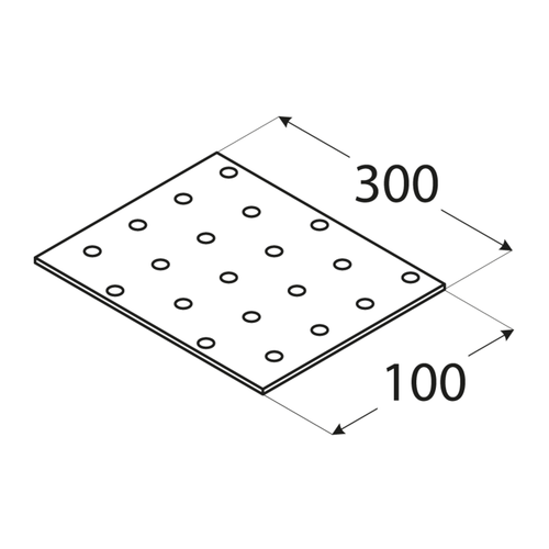 10-1104C DMX PP 15 PŁYTKA 100X300X2,0 (ZN) DOMAX