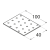 10-1082D DMX PP 2 PŁYTKA 40X100X2,0 (ZN) DOMAX