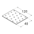 10-1083D DMX PP 3 PŁYTKA 40X120X2,0 (ZN) DOMAX