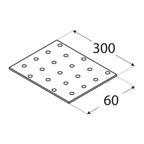 10-1106 DMX PP 30 PŁYTKA 60X300X2,0 (ZN) DOMAX