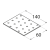 10-1088D DMX PP 5 PŁYTKA 60X140X2,0 (ZN) DOMAX