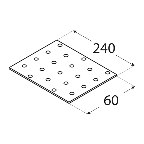10-1092 DMX PP 8 PŁYTKA 60X240X2,0 (ZN) DOMAX