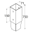 10-1192D DMX PSG 70/750 PODSTAWA 71X750X1,8 (CYNK OGNIOWY) DOMAX