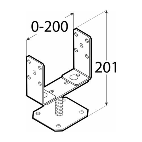 DMX4886 DMX PSRT 60-200 PODSTAWA 60-200X136X4,0 (CYNK OGNIOWY) DOMAX