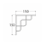 6736413 DMX SQUARE 150 WSPORNIK CMT 150X150 (MAL. PROSZEK) DOMAX