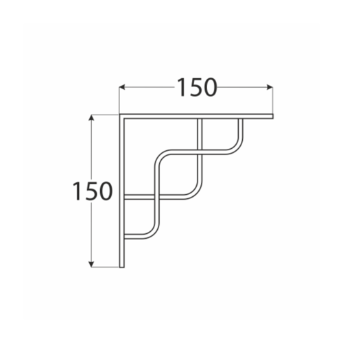 6736413 DMX SQUARE 150 WSPORNIK CMT 150X150 (MAL. PROSZEK) DOMAX