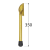 8822 DMX ST 350 STOPKA 350X17 (CYNK GALW.) DOMAX