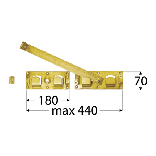 8641 DMX WBR 440 ZASUWA 440X70X180X8,0 (CYNK GALW.) DOMAX