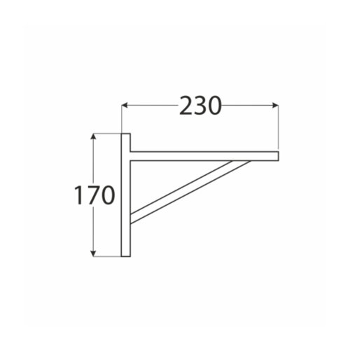10-9735 DMX WDW 230 WSPORNIK SO 230X170X1,1 (DREWNO) DOMAX