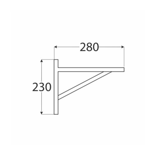 6736399 DMX WDW 280 WSPORNIK SO 280X230X1,1 (DREWNO) DOMAX