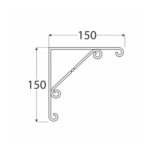 6736410 DMX WO 150 WSPORNIK C 150X150 (MAL. PROSZEK) DOMAX