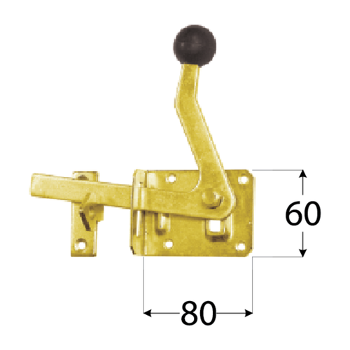 8612 DMX WOG 80 ZASUWKA 80X60 (CYNK GALW.) DOMAX