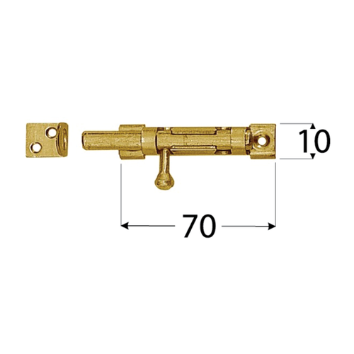 8572 DMX WOS 70 ZASUWKA 70X10 (CYNK GALW.) DOMAX