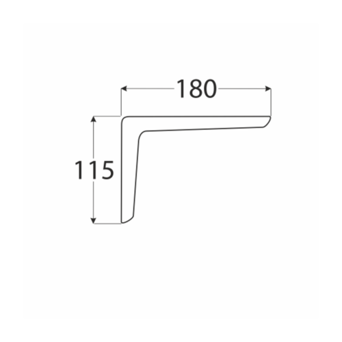 6736412 DMX WSPP 180 WSPORNIK BR 180X115X35 (MAL. PROSZEK) DOMAX