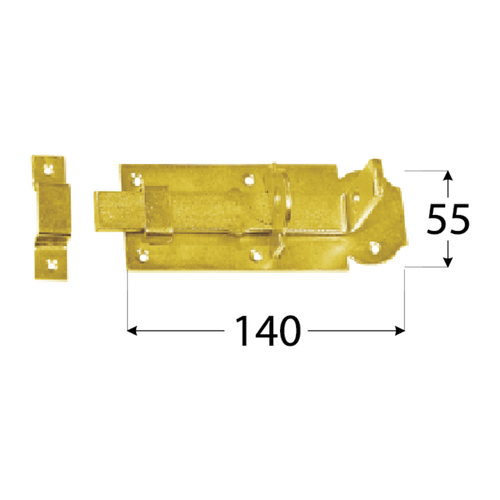 8534 DMX WZP 140 ZASUWKA 140X55X5,0 (CYNK GALW.) DOMAX