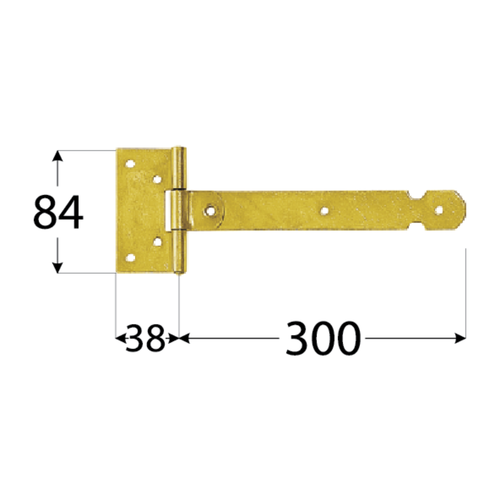 8134 DMX ZBL 300 ZAWIAS 300X38X2,0 (CYNK GALW.) DOMAX