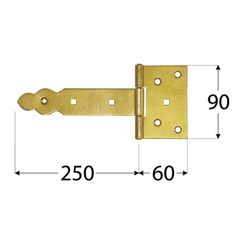 8122 DMX ZBO 250 ZAWIAS 250X60X90X2,5 (CYNK GALW.) DOMAX