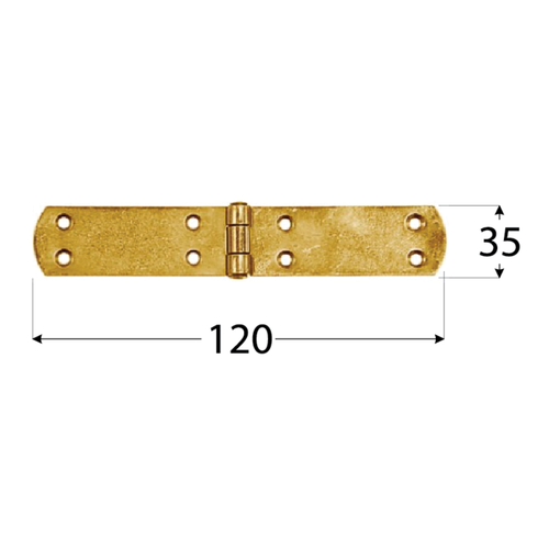 8071 DMX ZF 120 ZAWIAS 120X35X2,5 (CYNK GALW.) DOMAX