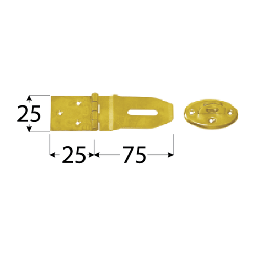 8721 DMX ZZP 25 ZAWIAS 75X25X25X1,5 (CYNK GALW.) DOMAX