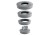 6737046 KOREK UNIWERSALNY SZARY 36MM - 58MM TYCNER