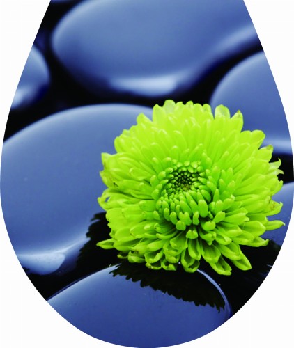 Naklejka 3D Na Deskę Sedesową "Czarny Kamień" Tycner