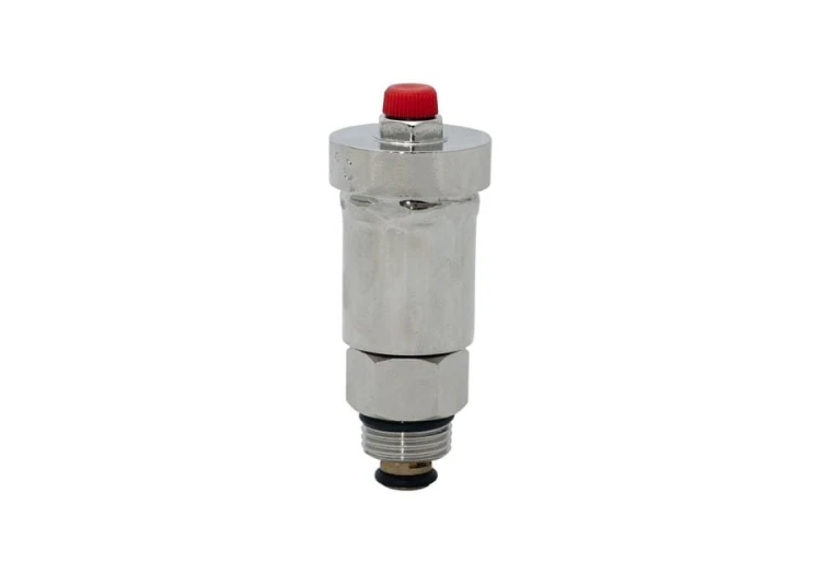 6737222 ODPOWIETRZNIK AUTOMATYCZNY Z ZAWOREM STOPOWYM 1/2" CHROMOWANY TYCNER