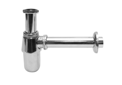 Syfon Umywalkowy Butelkowy Chrom, Bez Spustu Tycner