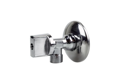 Zawór Kulowy Kątowy 1/2"X3/8" Antykamienny Z Metalowym Pokretłem Tycner